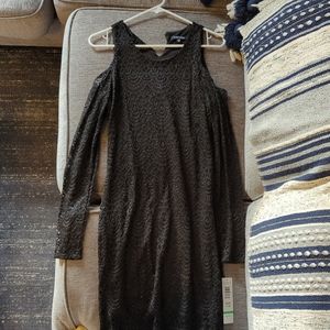 Black Jump Girl Shoulder less Dress